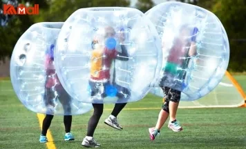 use inflatable zorb ball to relax
